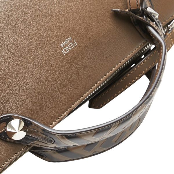 フェンディ ズッカ バイザウェイ ミディアム ハンドバッグ ショルダーバッグ 2WAY 8BL146 ブラウン レザー レディース FENDI 【中古】