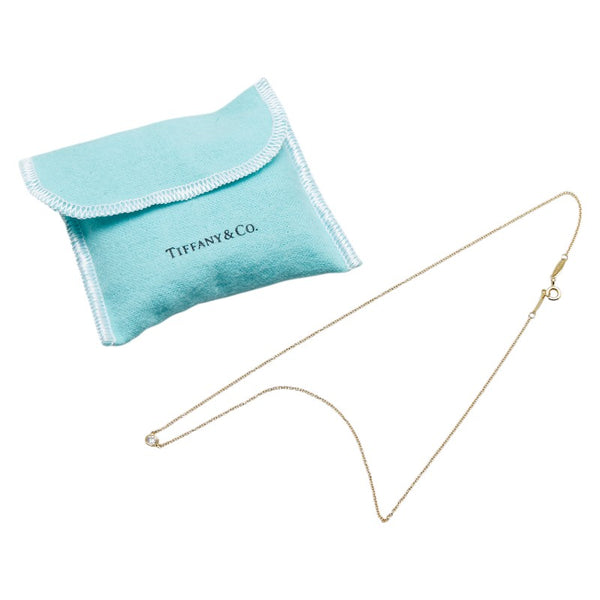 ティファニー バイザヤード ダイヤモンド ネックレス K18YG イエローゴールド レディース TIFFANY&Co. 【中古】