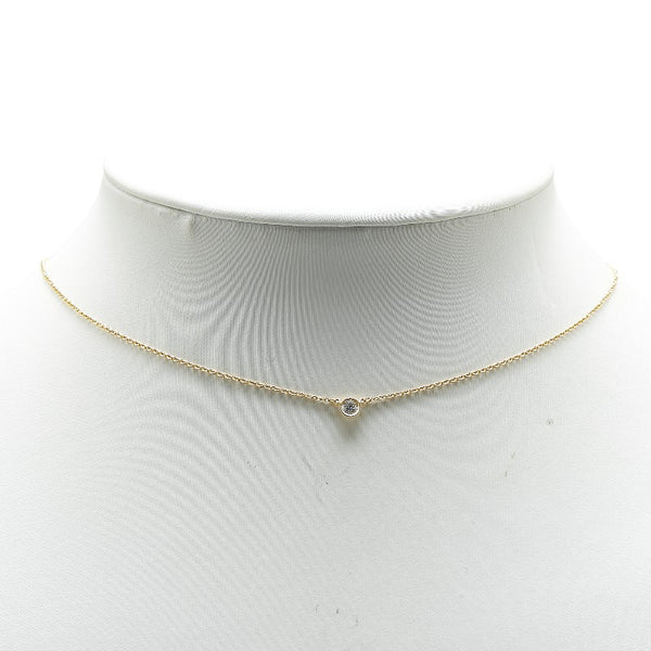 ティファニー バイザヤード ダイヤモンド ネックレス K18YG イエローゴールド レディース TIFFANY&Co. 【中古】