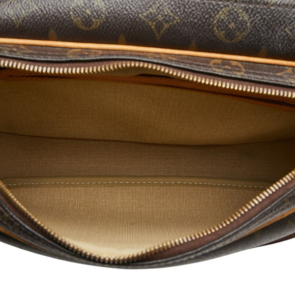 ルイ ヴィトン モノグラム リポーターPM 斜め掛け ショルダーバッグ M45254 ブラウン PVC レザー レディース LOUIS VUITTON 【中古】