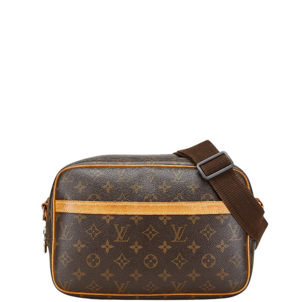 ルイ ヴィトン モノグラム リポーターPM 斜め掛け ショルダーバッグ M45254 ブラウン PVC レザー レディース LOUIS VUITTON 【中古】