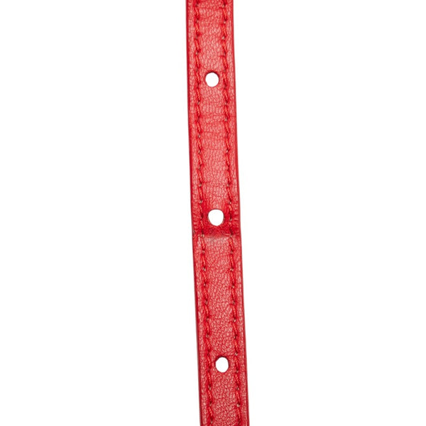 フェンディ ミニ ピーカブー スタッズ ハンドバッグ ショルダーバッグ 2WAY 8BN244 ライトブルー レッド レザー レディース FENDI 【中古】