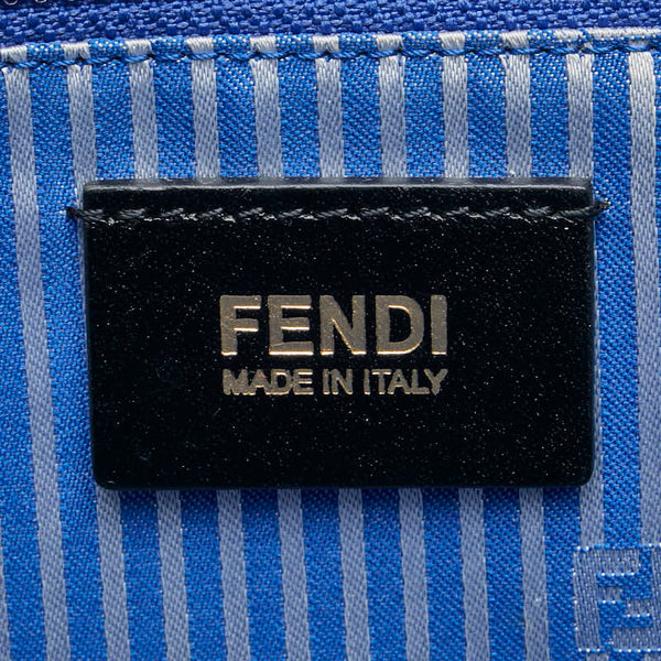 フェンディ ズッカ トートバッグ ショルダーバッグ 8BH185 アイボリー マルチカラー PVC レザー レディース FENDI 【中古】