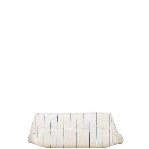 フェンディ ズッカ トートバッグ ショルダーバッグ 8BH185 アイボリー マルチカラー PVC レザー レディース FENDI 【中古】