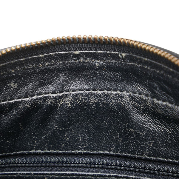 シャネル マトラッセ ココマーク フリンジ 斜め掛け ショルダーバッグ ブラック ラムスキン レディース CHANEL 【中古】