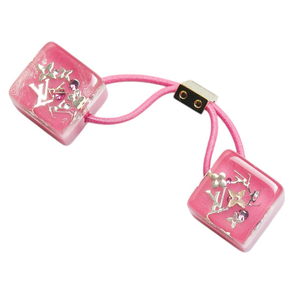 ルイ ヴィトン ヘアキューブ ヘアアクセサリー ヘアゴム ピンク プラスチック レディース LOUIS VUITTON 【中古】