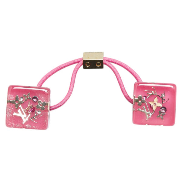 ルイ ヴィトン ヘアキューブ ヘアアクセサリー ヘアゴム ピンク プラスチック レディース LOUIS VUITTON 【中古】