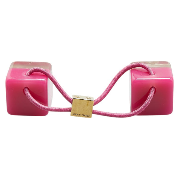 ルイ ヴィトン ヘアキューブ ヘアアクセサリー ヘアゴム ピンク プラスチック レディース LOUIS VUITTON 【中古】