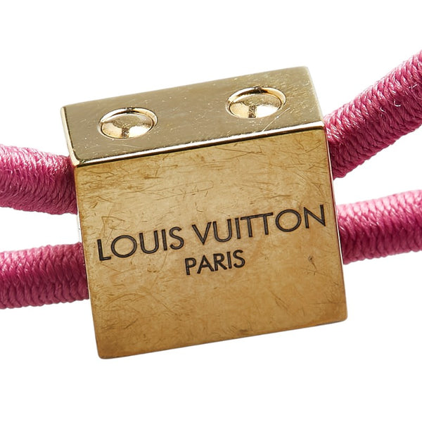 ルイ ヴィトン ヘアキューブ ヘアアクセサリー ヘアゴム ピンク プラスチック レディース LOUIS VUITTON 【中古】