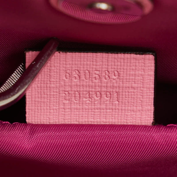 グッチ チルドレンズ GGスプリーム 3Dストロベリー トートバッグ ハンドバッグ 630589 ベージュ ピンク マルチカラー PVC レザー レディース GUCCI 【中古】