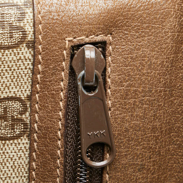 グッチ オールドグッチ GGスプリーム クラッチバッグ セカンドバッグ 89 02 075 ベージュ ブラウン PVC レザー メンズ GUCCI 【中古】