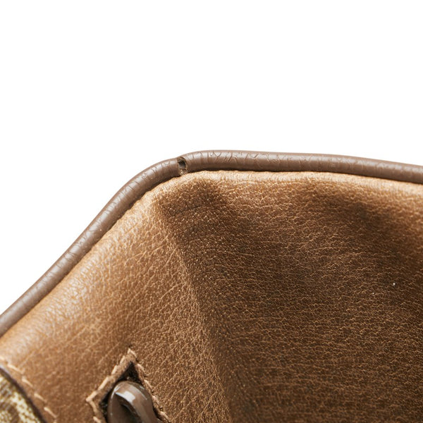 グッチ オールドグッチ GGスプリーム クラッチバッグ セカンドバッグ 89 02 075 ベージュ ブラウン PVC レザー メンズ GUCCI 【中古】