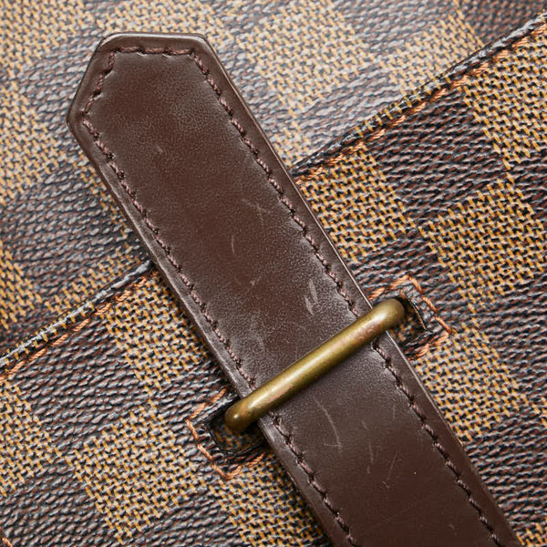 ルイ ヴィトン ダミエ ブロードウェイ ハンドバッグ ショルダーバッグ 2WAY N42270 ブラウン PVC レザー メンズ LOUIS VUITTON 【中古】