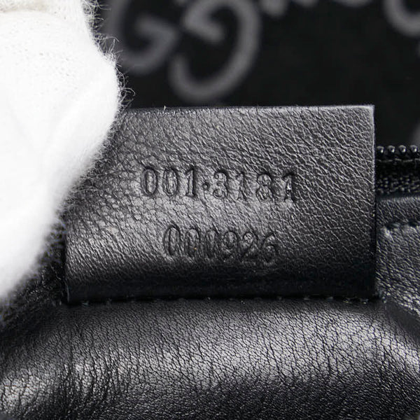 グッチ GG柄 ワンショルダーバッグ 001 3181 ブラック レザー スエード レディース GUCCI 【中古】