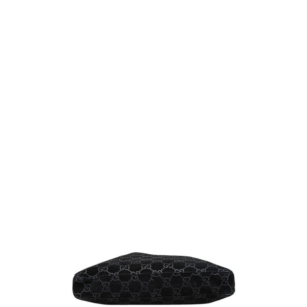 グッチ GG柄 ワンショルダーバッグ 001 3181 ブラック レザー スエード レディース GUCCI 【中古】