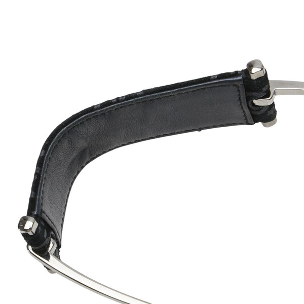 グッチ GG柄 ワンショルダーバッグ 001 3181 ブラック レザー スエード レディース GUCCI 【中古】