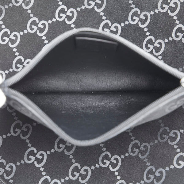 グッチ GG柄 ワンショルダーバッグ 001 3181 ブラック レザー スエード レディース GUCCI 【中古】