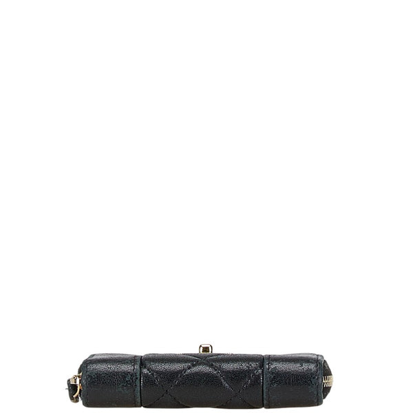 シャネル ココマーク ターンロック マトラッセ ジッピーコインパース コインケース 小銭入れ A80968 ブラック ラムスキン レディース CHANEL 【中古】