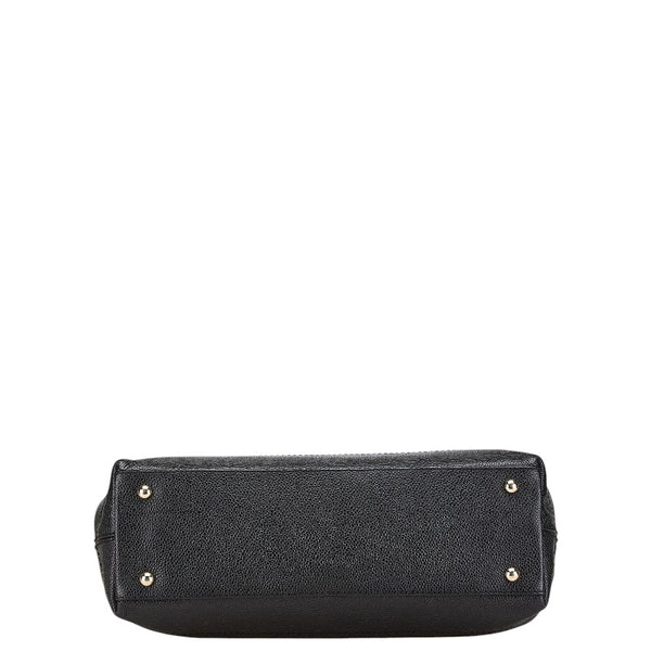 シャネル ココマーク ハンドバッグ トートバッグ ブラック キャビアスキン レディース CHANEL 【中古】
