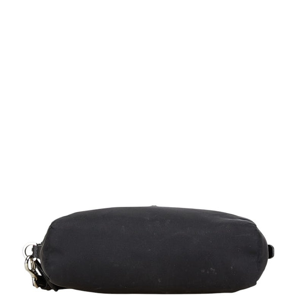 プラダ ヴェラ Re-Nylon トライアングルロゴ ポーチ 小物入れ ブラック ナイロン レディース PRADA 【中古】