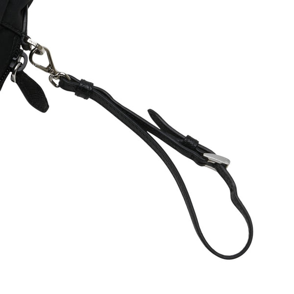 プラダ ヴェラ Re-Nylon トライアングルロゴ ポーチ 小物入れ ブラック ナイロン レディース PRADA 【中古】
