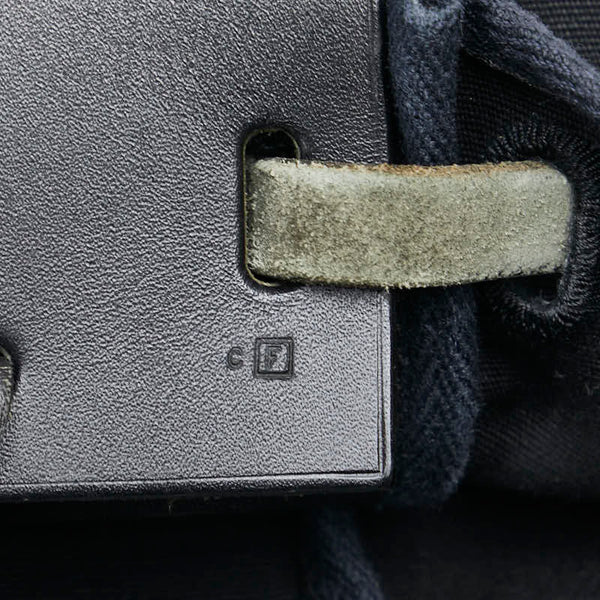 エルメス エールバッグ カバスGM ハンドバッグ トートバッグ ネイビー トワルオフィシエ レザー レディース HERMES 【中古】