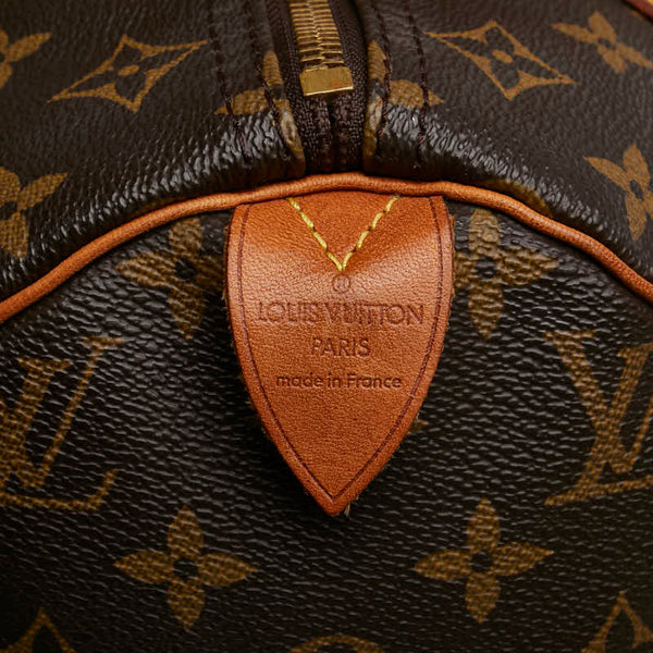 ルイ ヴィトン モノグラム スピーディ30 ハンドバッグ M41526 ブラウン PVC レザー レディース LOUIS VUITTON 【中古】