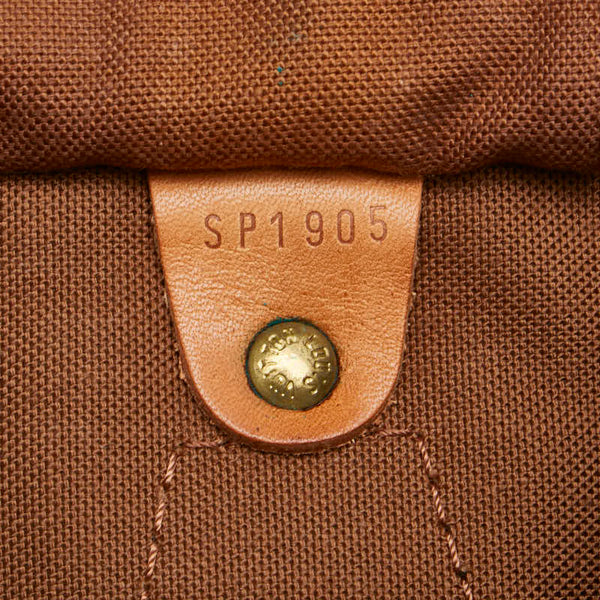 ルイ ヴィトン モノグラム スピーディ30 ハンドバッグ M41526 ブラウン PVC レザー レディース LOUIS VUITTON 【中古】