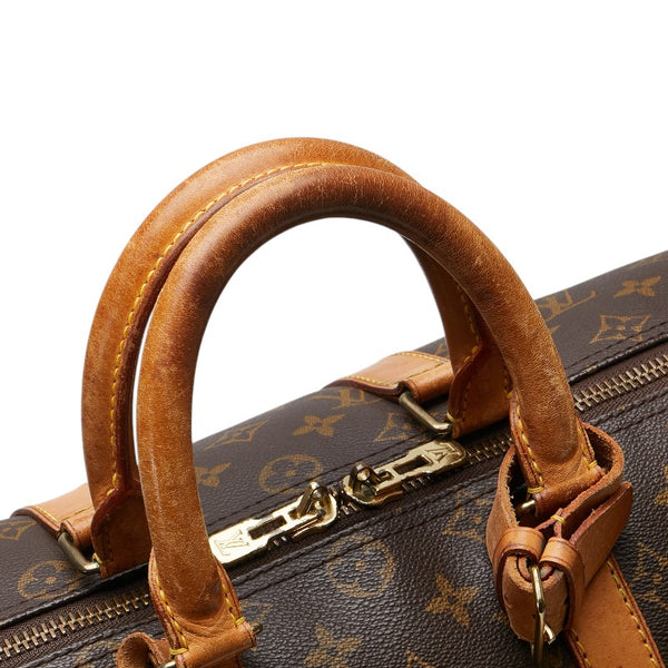 ルイ ヴィトン モノグラム キーポル45 ボストンバッグ M41428 ブラウン PVC レザー レディース LOUIS VUITTON 【中古】