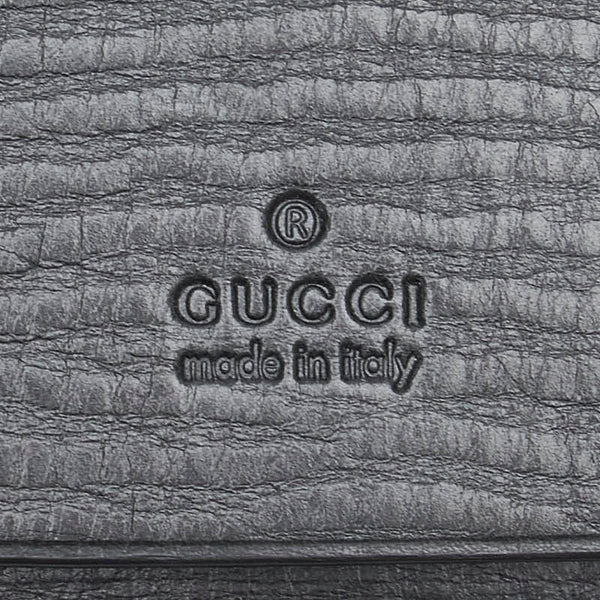 グッチ キーケース 6連 106659 ブラック レザー メンズ GUCCI 【中古】