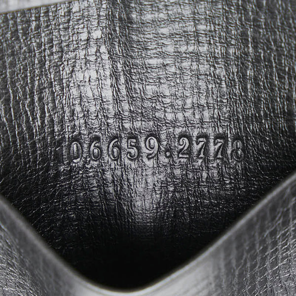 グッチ キーケース 6連 106659 ブラック レザー メンズ GUCCI 【中古】