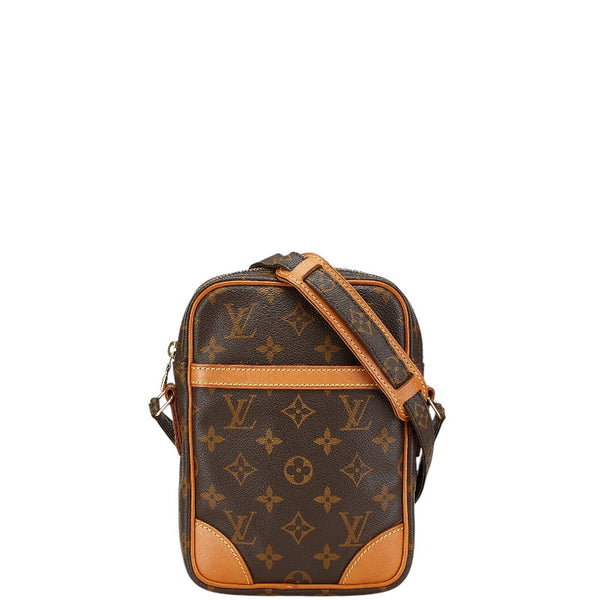 ルイ ヴィトン モノグラム ダヌーブ 斜め掛け ショルダーバッグ M45266 ブラウン PVC レザー レディース LOUIS VUITTON 【中古】