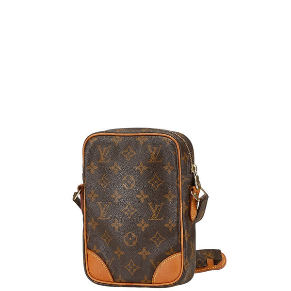 ルイ ヴィトン モノグラム ダヌーブ 斜め掛け ショルダーバッグ M45266 ブラウン PVC レザー レディース LOUIS VUITTON 【中古】