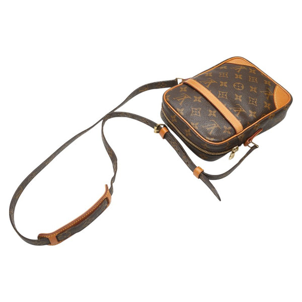 ルイ ヴィトン モノグラム ダヌーブ 斜め掛け ショルダーバッグ M45266 ブラウン PVC レザー レディース LOUIS VUITTON 【中古】