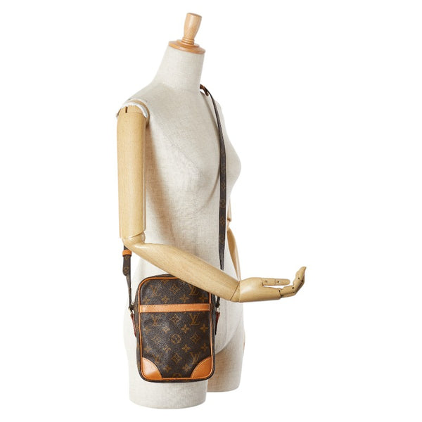 ルイ ヴィトン モノグラム ダヌーブ 斜め掛け ショルダーバッグ M45266 ブラウン PVC レザー レディース LOUIS VUITTON 【中古】