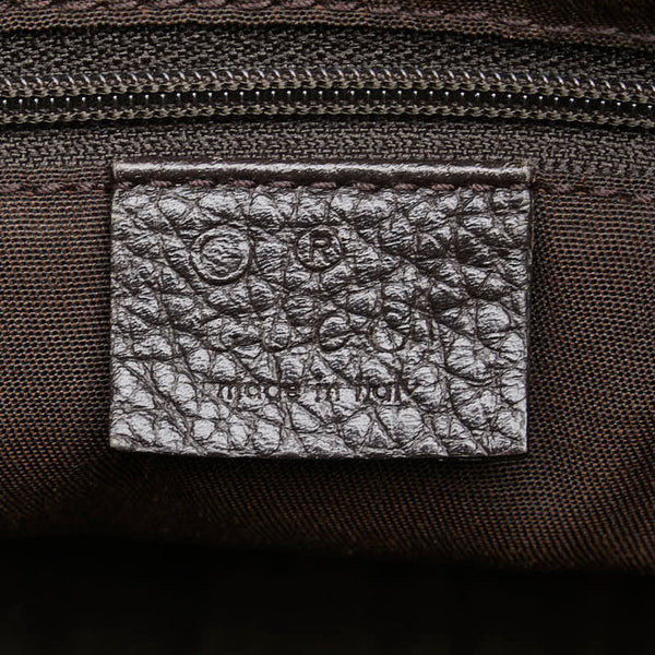 グッチ GGクリスタル アビー トートバッグ 327787 ベージュ ブラウン PVC レザー レディース GUCCI 【中古】