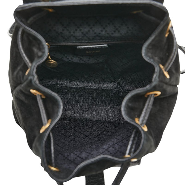 グッチ バンブー リュック バックパック 003 2265 ブラック スウェット レザー レディース GUCCI 【中古】