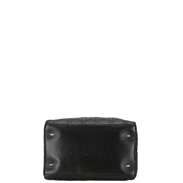 ディオール カナージュ レディディオール ハンドバッグ ブラック レザー レディース Dior 【中古】