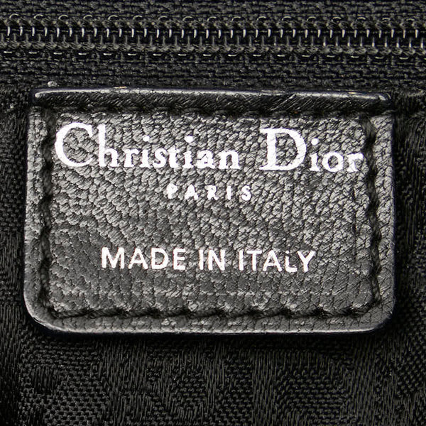 ディオール カナージュ レディディオール ハンドバッグ ブラック レザー レディース Dior 【中古】