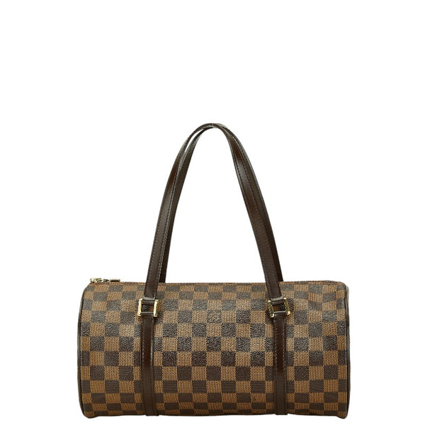 ルイ ヴィトン ダミエ パピヨン30 ハンドバッグ N51303 ブラウン PVC レザー レディース LOUIS VUITTON 【中古】
