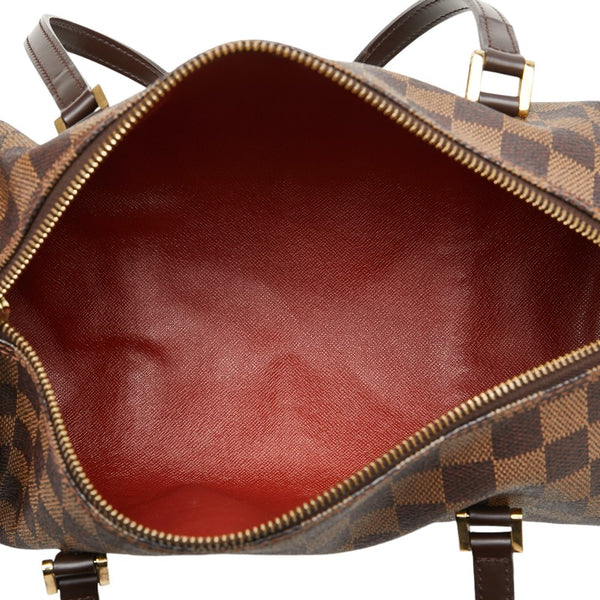 ルイ ヴィトン ダミエ パピヨン30 ハンドバッグ N51303 ブラウン PVC レザー レディース LOUIS VUITTON 【中古】
