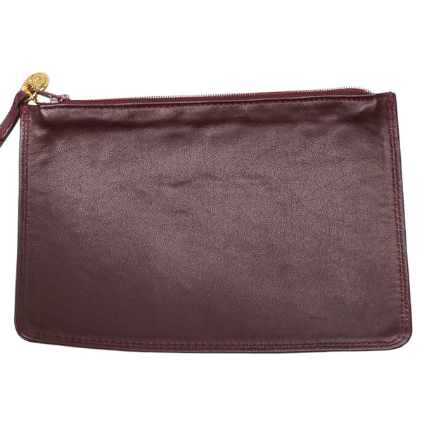 シャネル ココマーク 巾着 ショルダーバッグ ブラウン ラムスキン レディース CHANEL 【中古】