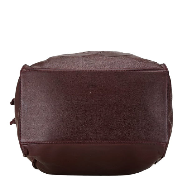 シャネル ココマーク 巾着 ショルダーバッグ ブラウン ラムスキン レディース CHANEL 【中古】