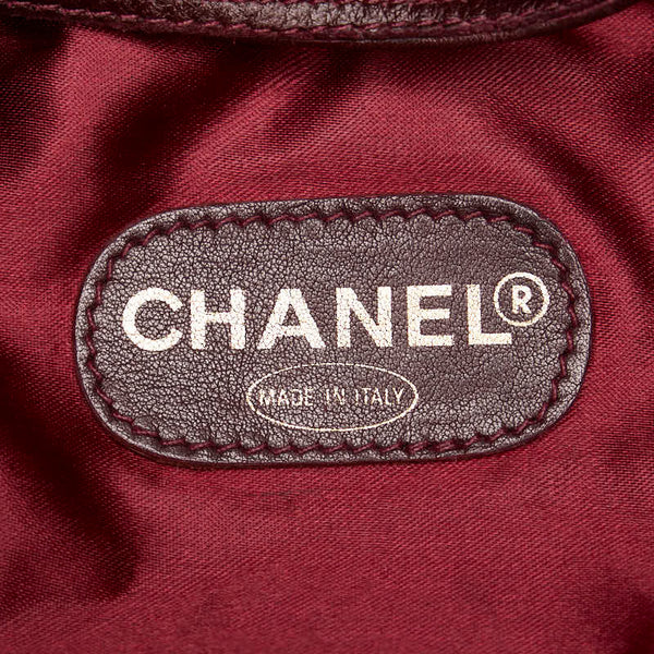 シャネル ココマーク 巾着 ショルダーバッグ ブラウン ラムスキン レディース CHANEL 【中古】