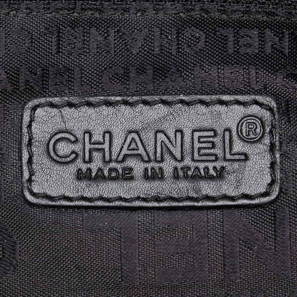 シャネル ココマーク チョコバー ミニボストンバッグ ハンドバッグ ブラック レザー レディース CHANEL 【中古】