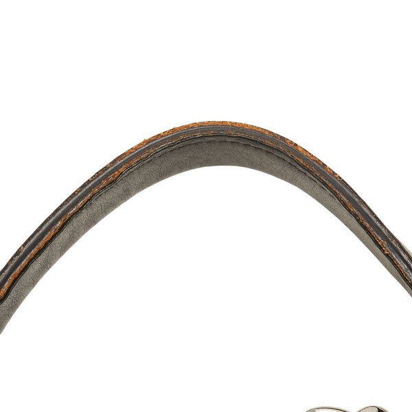 シャネル ドーヴィルMM ハンドバッグ トートバッグ グレー ブラック キャンバス レザー レディース CHANEL 【中古】