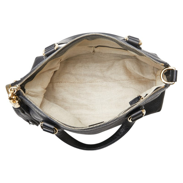 グッチ インターロッキングG ソーホー ハンドバッグ ショルダーバッグ 2WAY 308362 ブラック レザー レディース GUCCI 【中古】