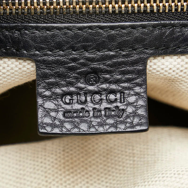 グッチ インターロッキングG ソーホー ハンドバッグ ショルダーバッグ 2WAY 308362 ブラック レザー レディース GUCCI 【中古】