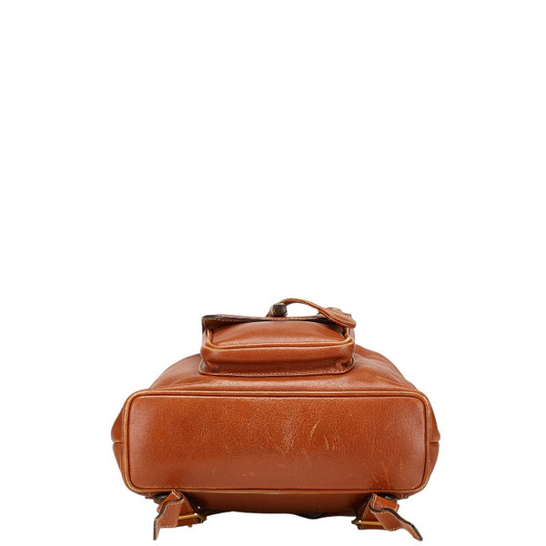 グッチ バンブー リュック バックパック 003 2058 0030 ブラウン レザー レディース GUCCI 【中古】