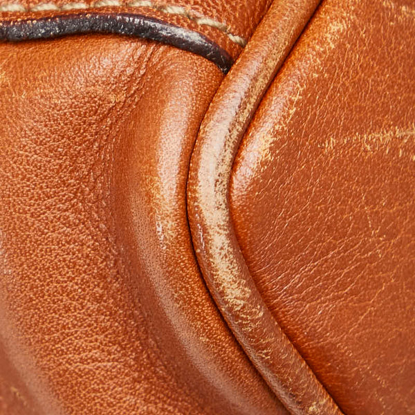 グッチ バンブー リュック バックパック 003 2058 0030 ブラウン レザー レディース GUCCI 【中古】